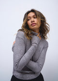 Гольф knit melange grey