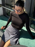 Спідниця slit anthracite