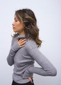 Гольф knit melange grey