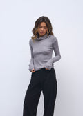 Гольф knit melange grey