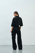 <tc>Pants cargo black</tc>