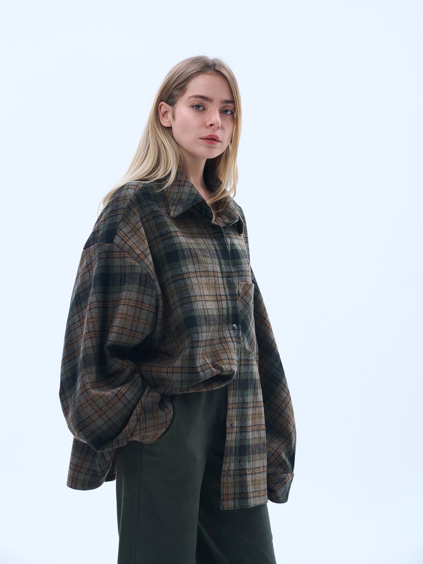 Сорочка wool khaki