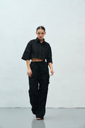 <tc>Pants cargo black</tc>