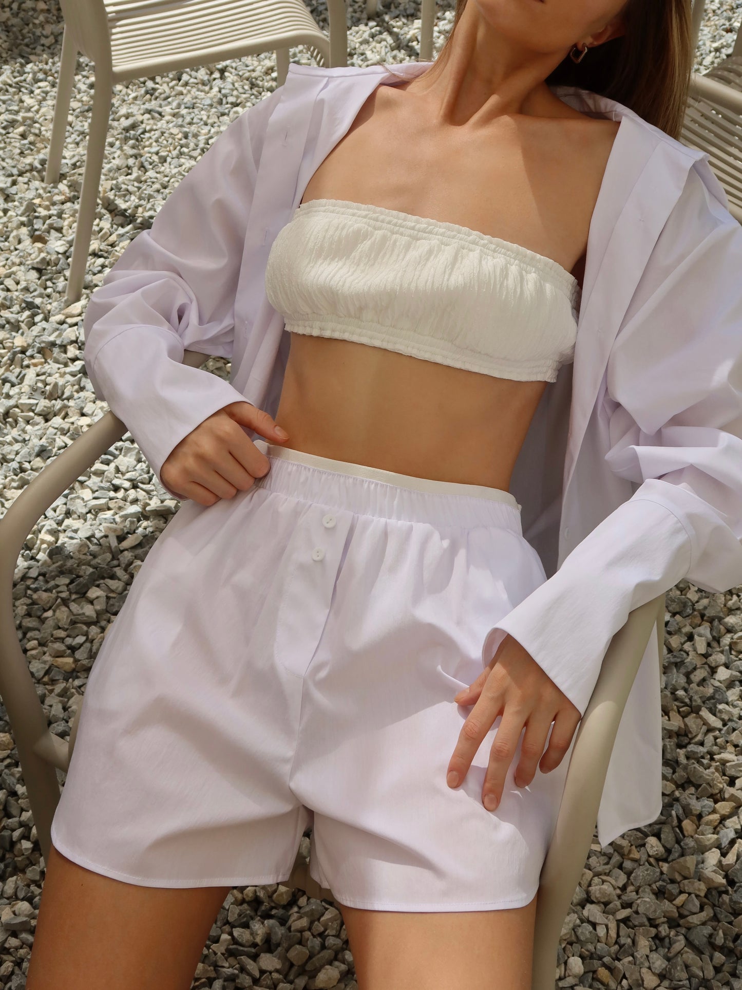 Шорти resort white