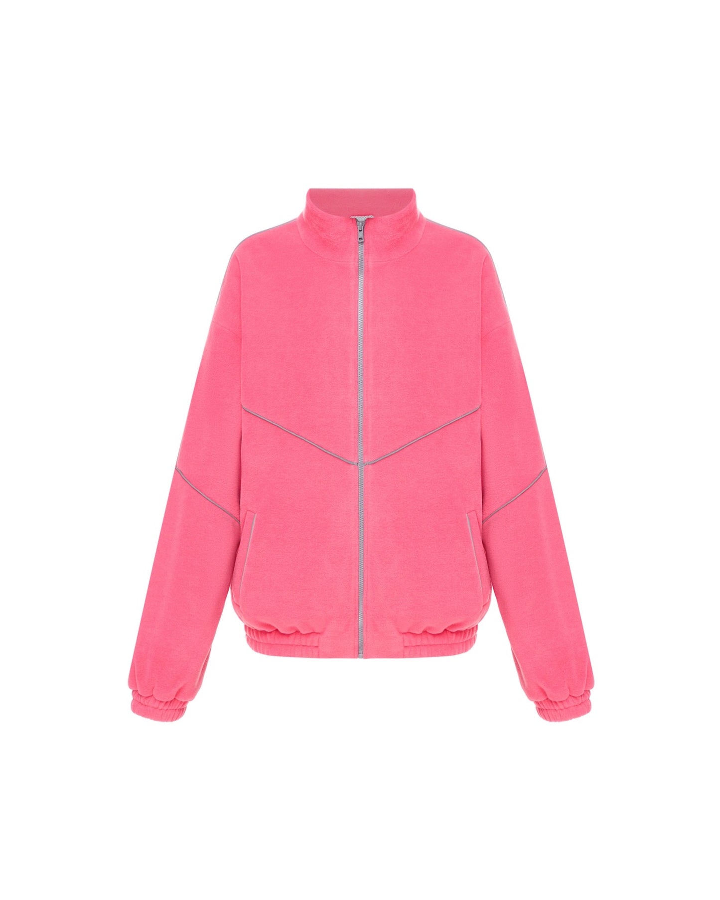Бомбер fleece hot pink