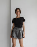 Шорти zip smoke grey