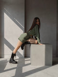 Костюм knit olive
