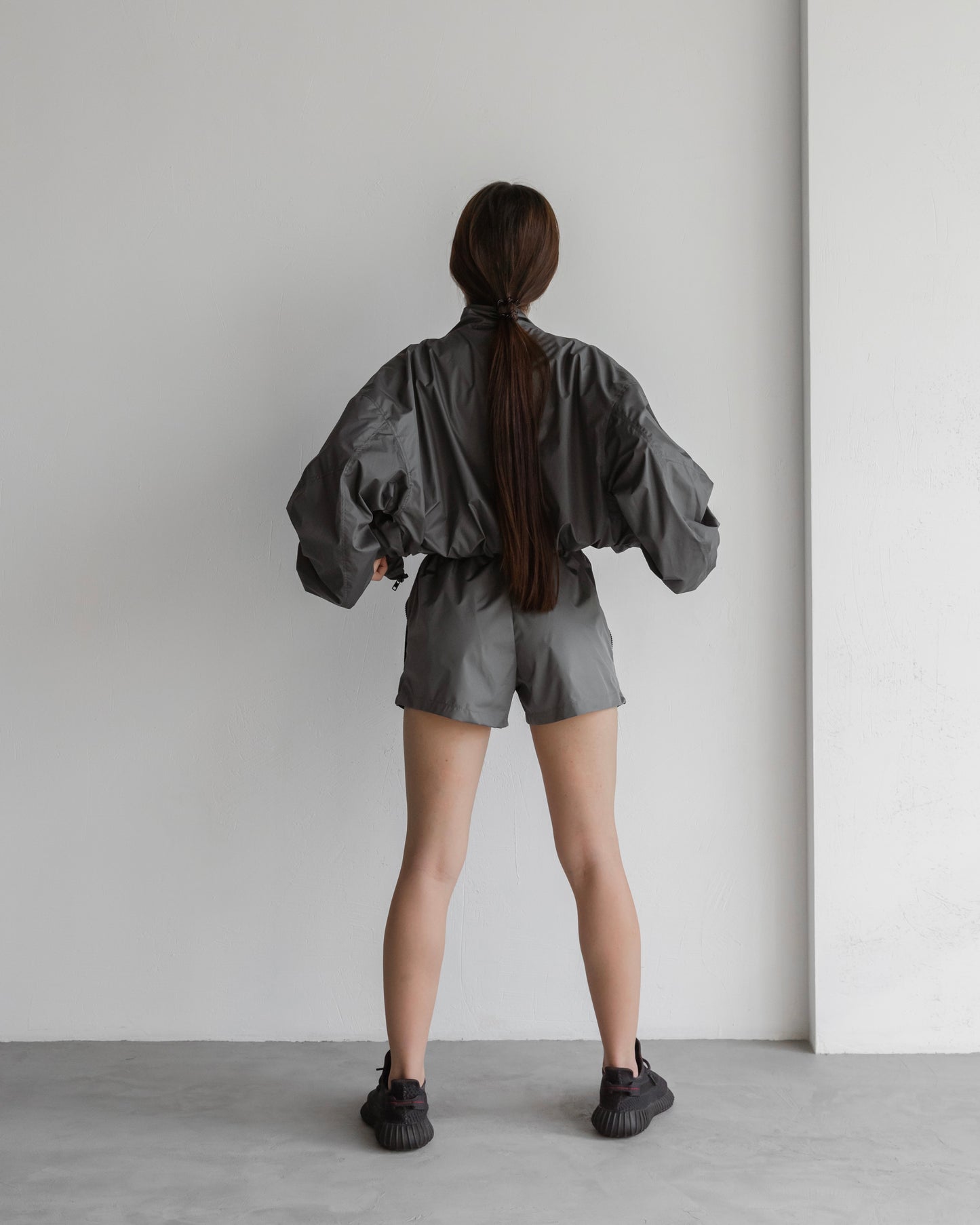 Шорти zip smoke grey