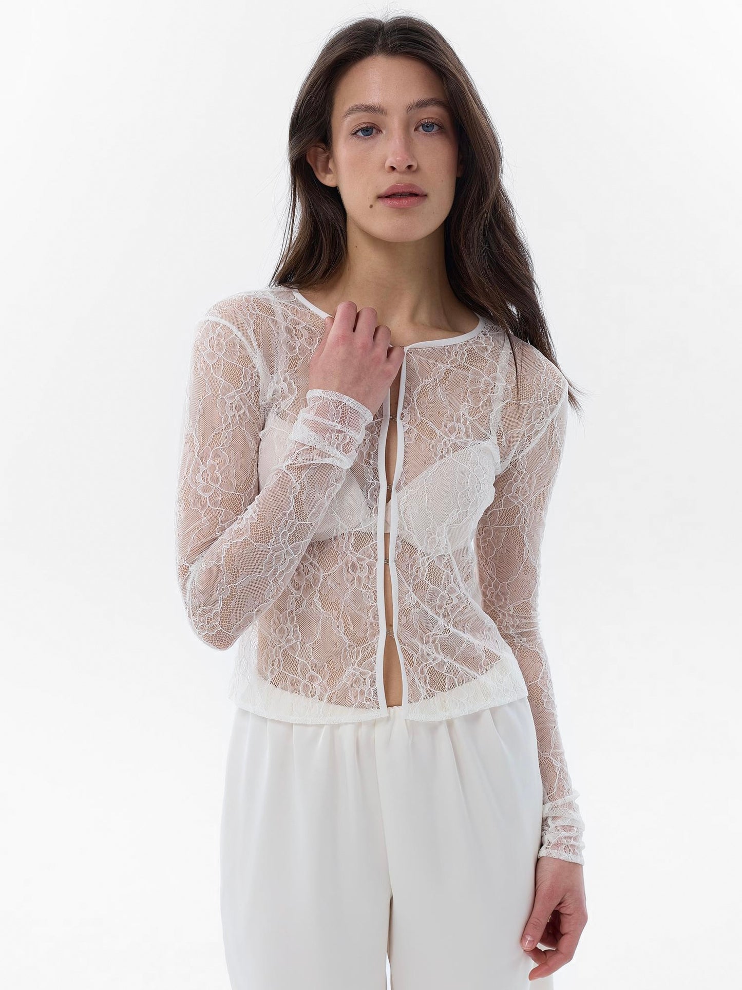 Кардиган lace milk