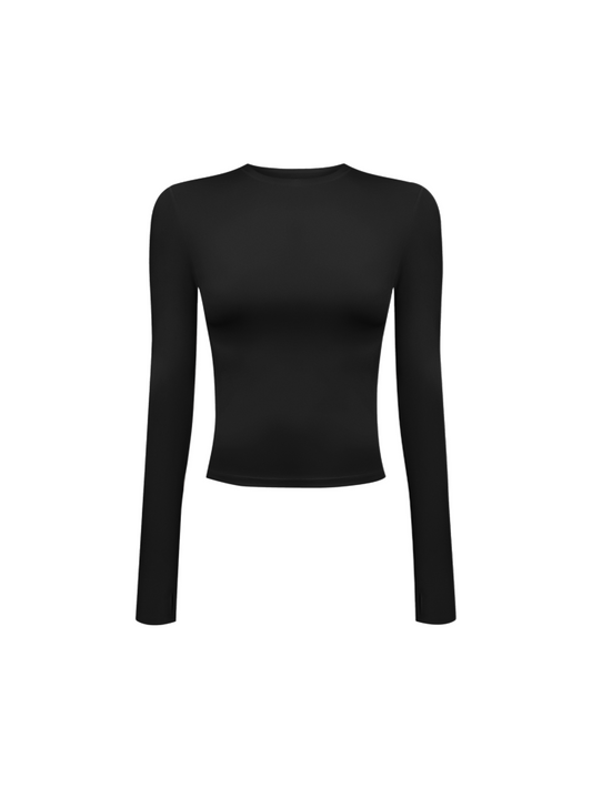 Лонгслів viscose black