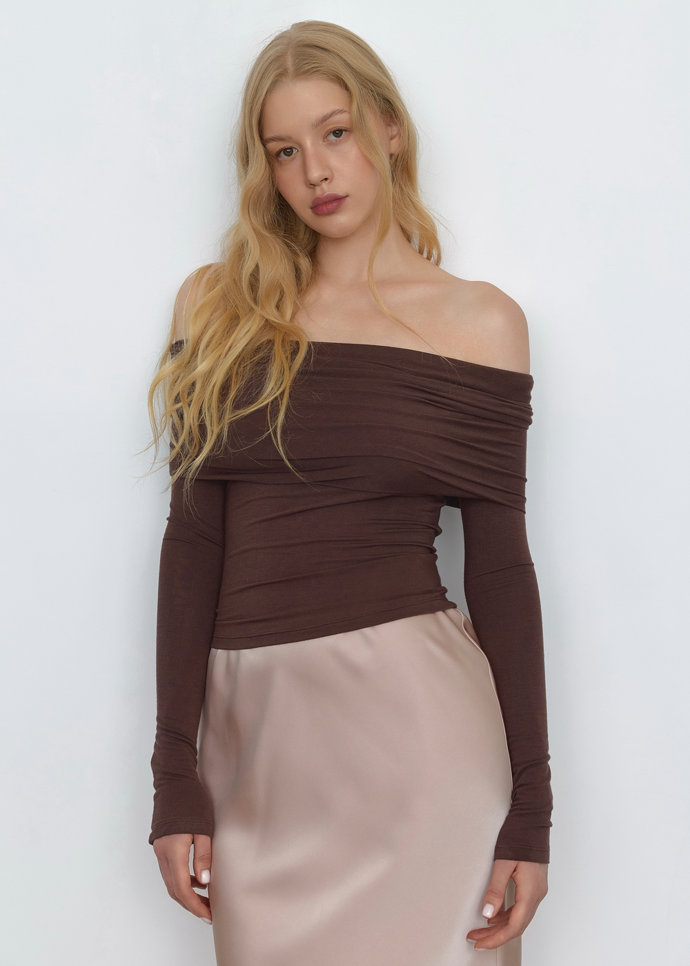 Лонгслів bardot chocolate