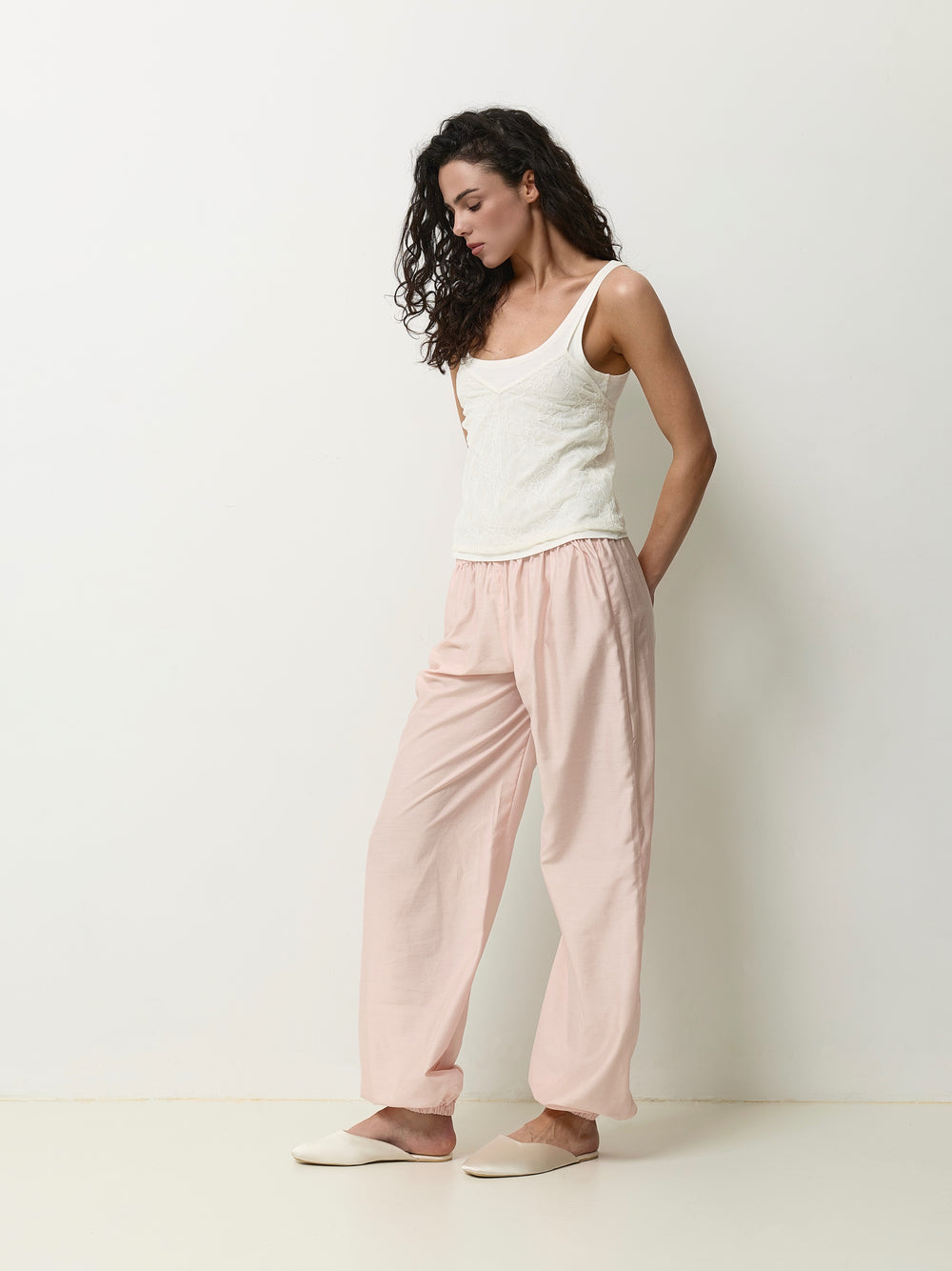 Штани tencel blush