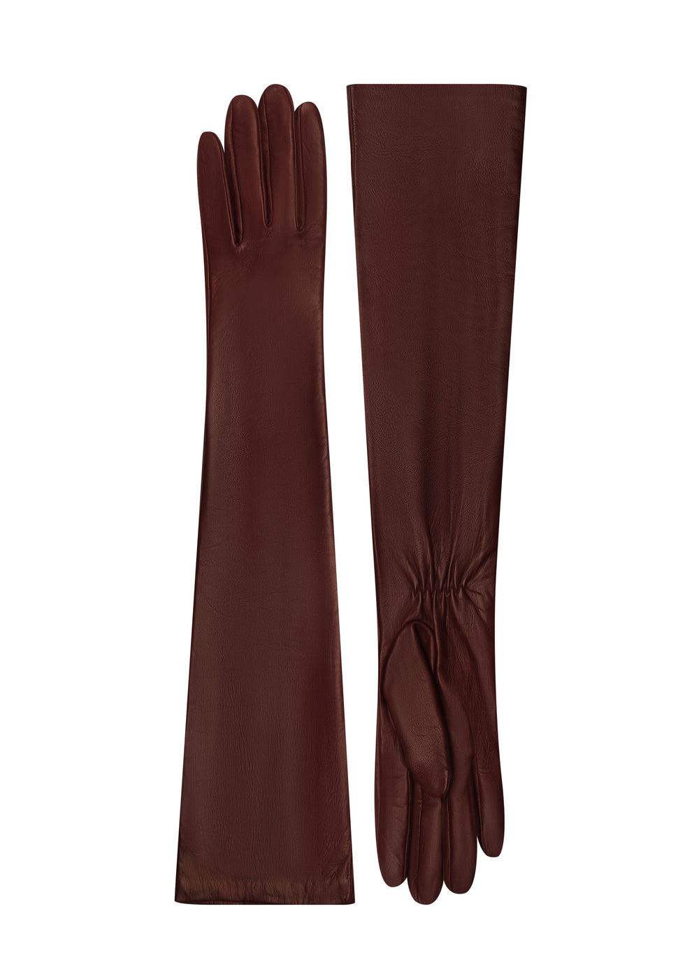 Рукавички long bordeaux