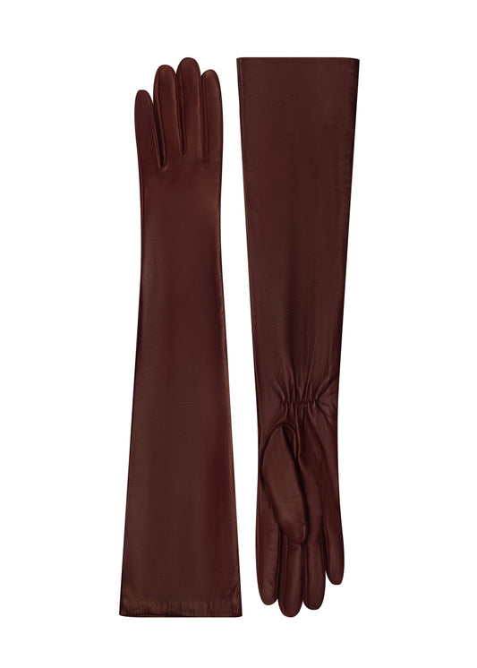 Рукавички long bordeaux