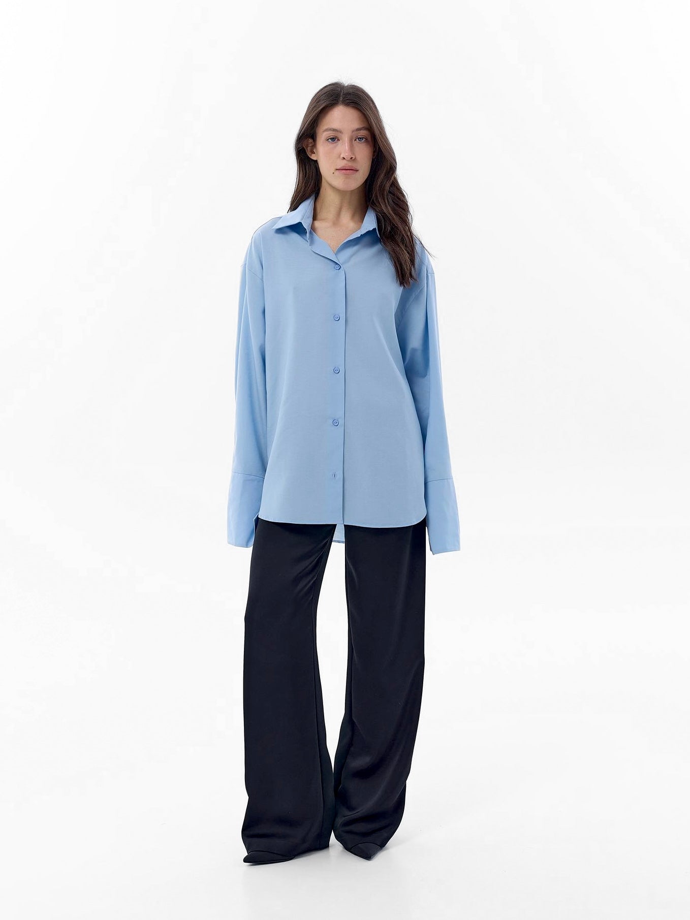 Сорочка oversize blue
