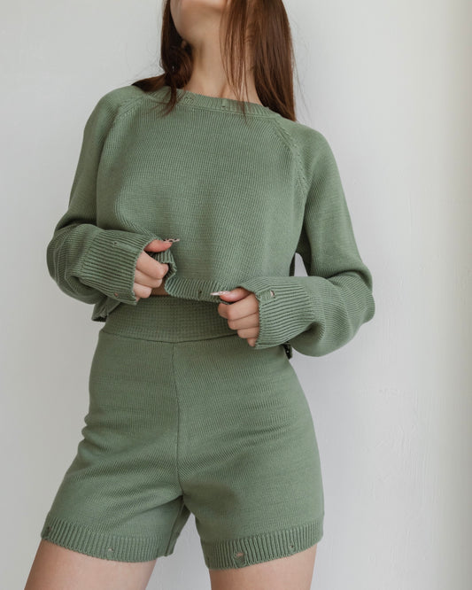 Шорти knit olive